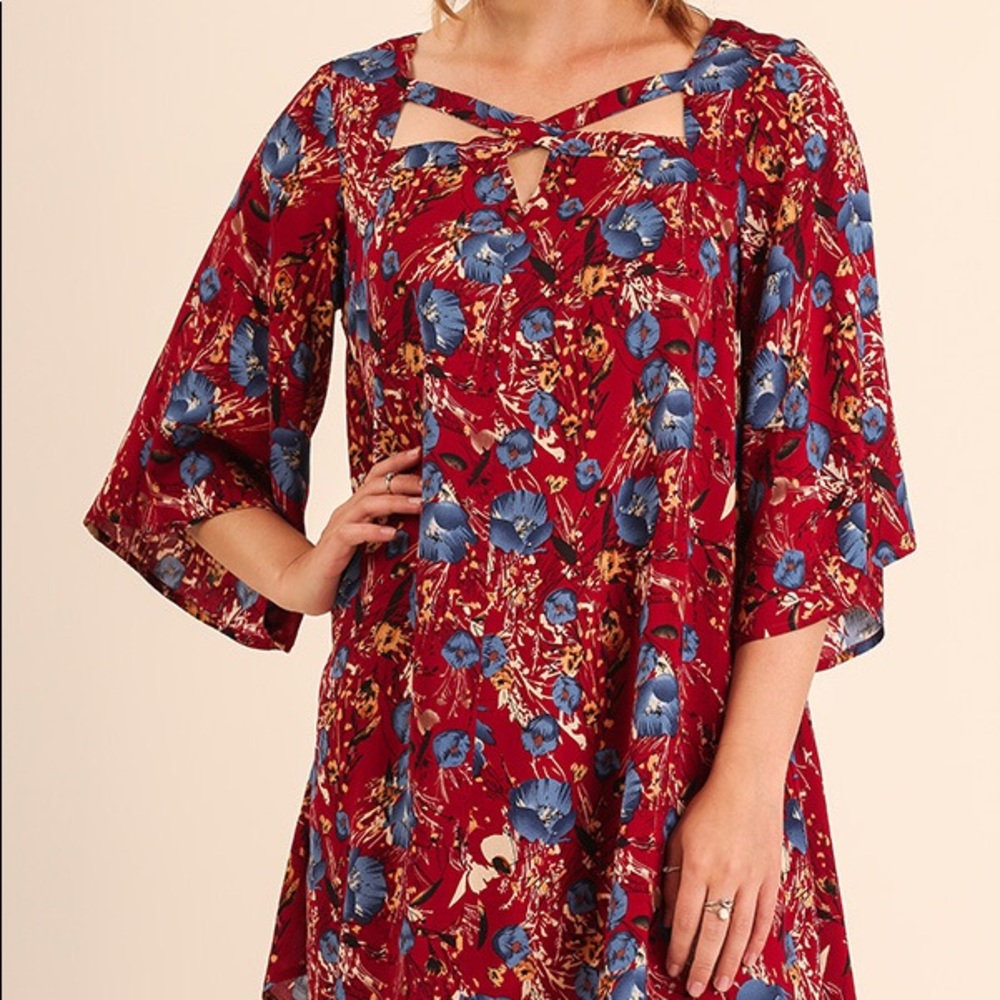 Umgee red / floral dress